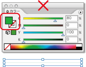 線の設定について